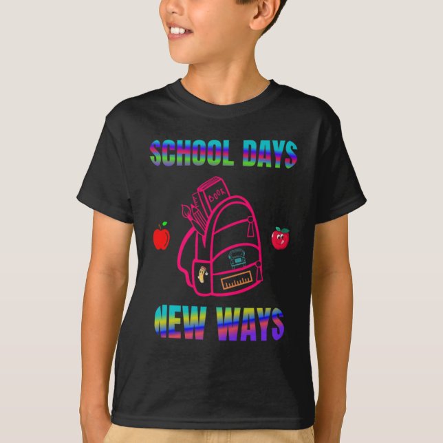 Zurück zur Schule, Schultage - neue Wege T-Shirt (Vorderseite)