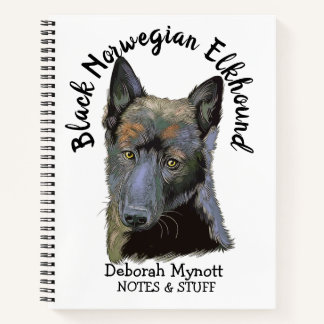 Zurück zur Schule Schwarznorwegisches Elkhound Notizbuch
