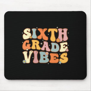 Zurück zur Schule Sechste Klasse Vibes Studentenle Mousepad