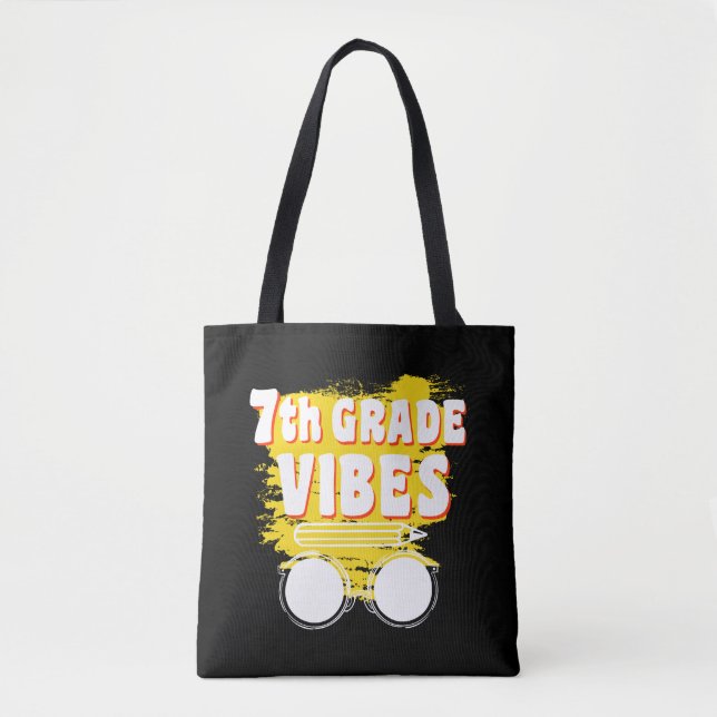 Zurück zur Schule Shirt der 7. Klasse Tasche (Vorderseite)