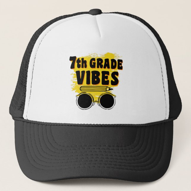 Zurück zur Schule Shirt der 7. Klasse Truckerkappe (Vorderseite)