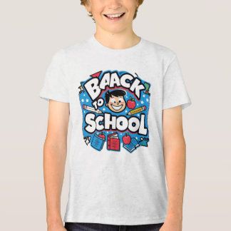 Zurück zur Schule Spaß – Farbenfrohe Cartoon Tri-Blend Shirt