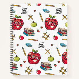 Zurück zur Schule SpiralNotebook: Spaß und Farbenf Notizbuch