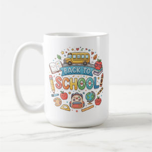 Zurück zur Schule. Süß. Bunt. Tasse