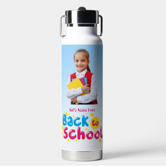 Zurück zur Schule Süße Kinder Schüler Trinkflasche