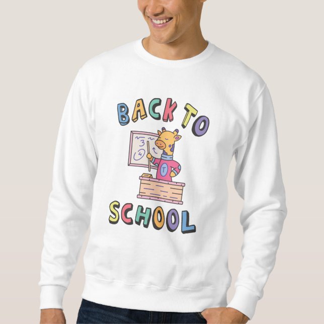 Zurück zur Schule Sweatshirt (Vorderseite)