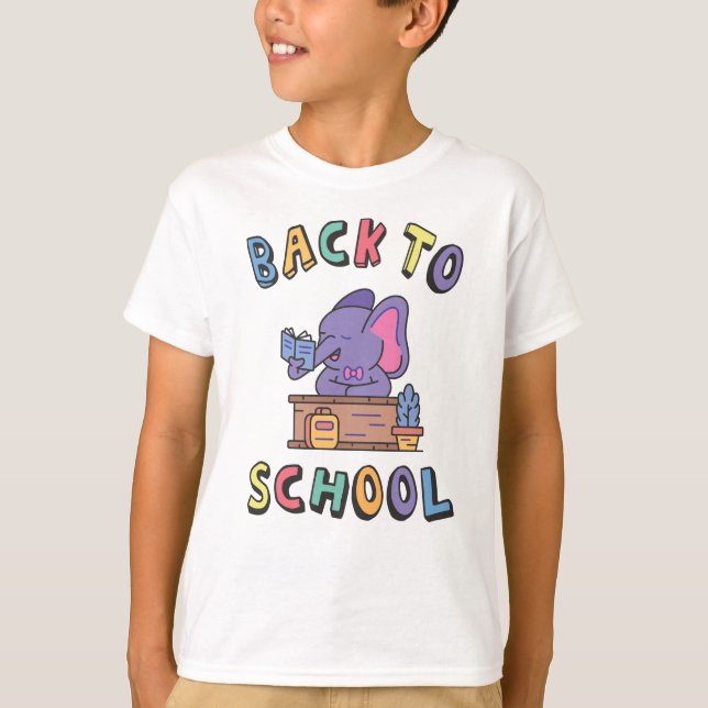 Zurück zur Schule T-Shirt (Vorderseite)