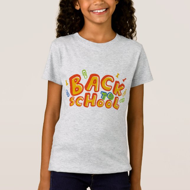 zurück zur Schule T-Shirt (Vorderseite)