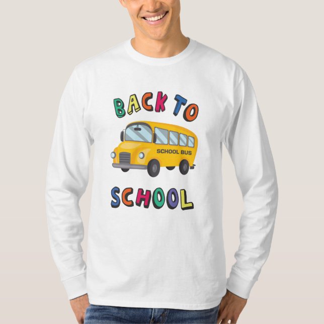 Zurück zur Schule T-Shirt (Vorderseite)