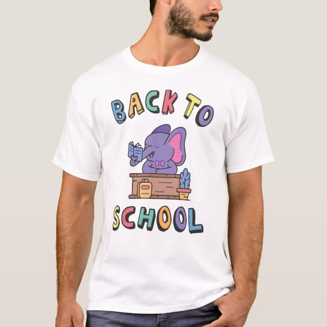 Zurück zur Schule T-Shirt (Vorderseite)