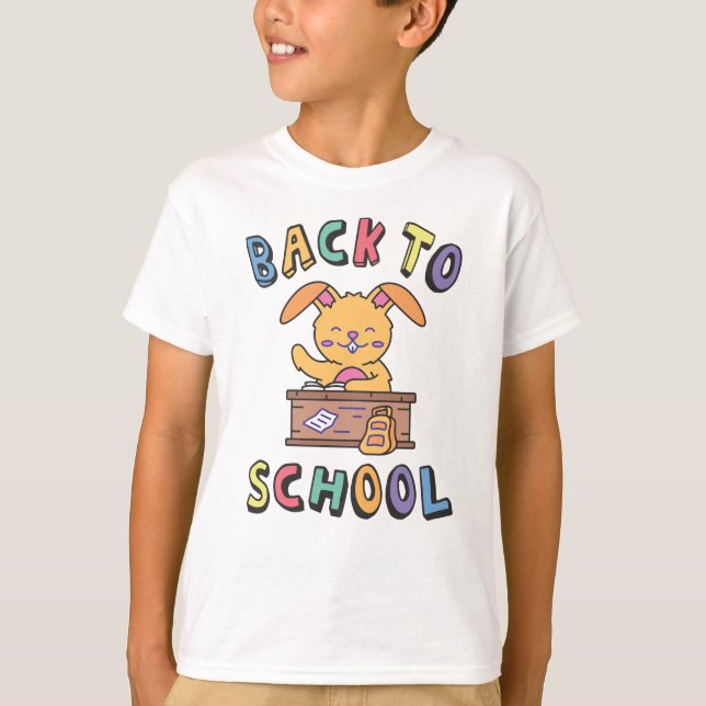 Zurück zur Schule T-Shirt (Vorderseite)