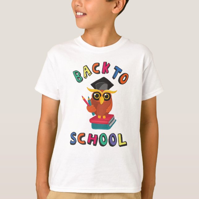 Zurück zur Schule T-Shirt (Vorderseite)