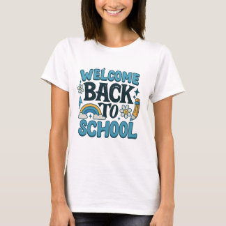 Zurück zur Schule T - Shirt für Frauen - Niedlich 