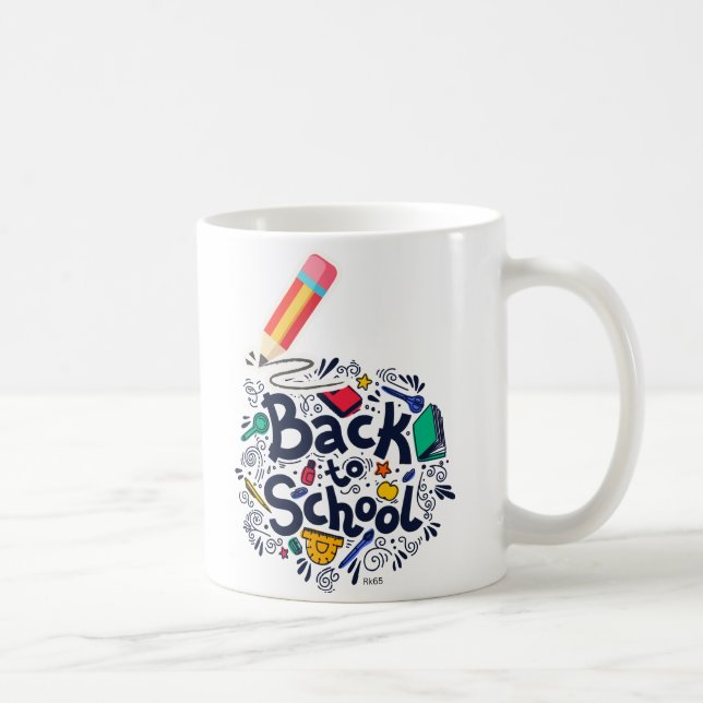 Zurück zur Schule - Tasse (Rechts)
