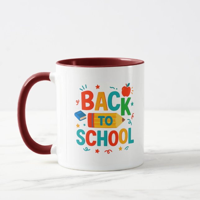 Zurück zur Schule Tasse (Links)