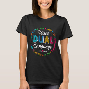 Zurück zur Schule Team Schüler süß zweisprachig T-Shirt