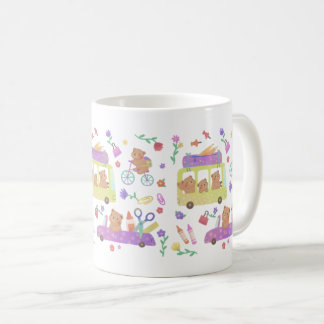 Zurück zur Schule: Teddy ist bereit für die Schule Kaffeetasse
