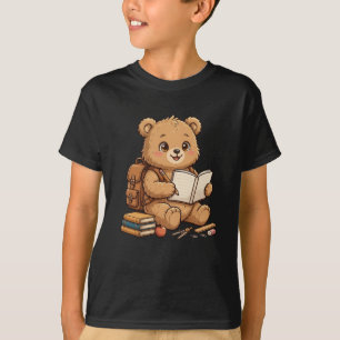 Zurück zur Schule Teddybär Illustration T-Shirt