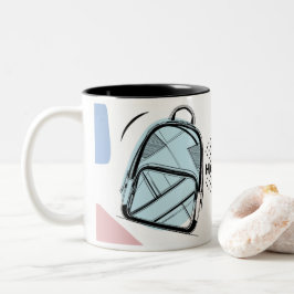 Zurück-zur-Schule-Themenbecher Kaffee Zweifarbige Tasse