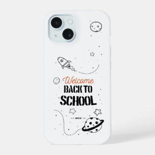Zurück zur Schule Typografie-Design iPhone 15 Hülle