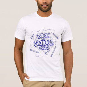 Zurück zur Schule Vibes Doodle Art T-Shirt