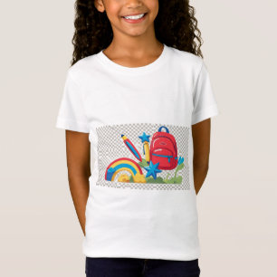 Zurück zur Schule Vibes Girls’ T - Shirt - Niedlic