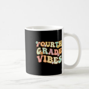 Zurück zur Schule Vierte Klasse Vibes Schüler Lehr Kaffeetasse