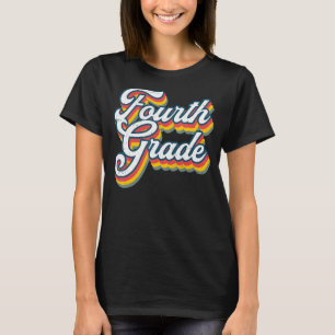 Zurück zur Schule Vierter Klasse Vintag 4. Klasse T-Shirt