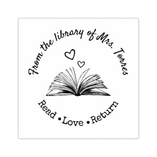Zurück zur Schule | Von der Bibliothek der Liebe Gummistempel