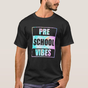 Zurück zur Schule Vorschul-Vibes Tie Dye Erster Ta T-Shirt