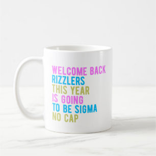 Zurück zur Schule Willkommen zurück Rizzlers Sigma Kaffeetasse