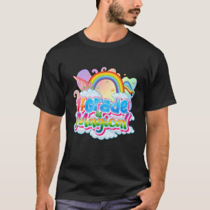 Zurück zur Schule Zauberhafte Einhorn-Regenbogen C T-Shirt