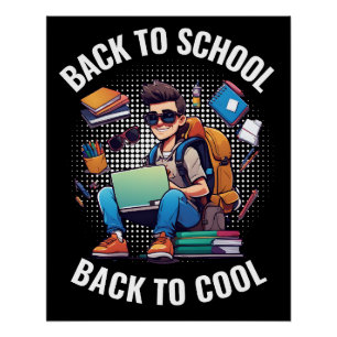 Zurück zur Schule zurück zu Cool Poster