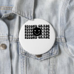 Zurück zur Schule Zweite Klasse Lehrer Button<br><div class="desc">Shirt der zweiten Klasse,  Hemd der zweiten Klasse des Lehrers,  Hemd der zweiten Klasse des Lehrers,  Hemd der zweiten Klasse des Lehrers der zweiten Klasse,  Geschenk des zweiten Klasse,  T-Shirts der zweiten Klasse</div>