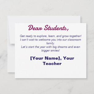 Zurück zur Schulflatkarte - Lass des Erlebnisbegin