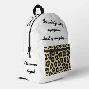 Zurück zur Schulmotivation Bedruckter Rucksack
