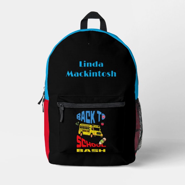 Zurück zur Schulpause Bedruckter Rucksack (Vorderseite)