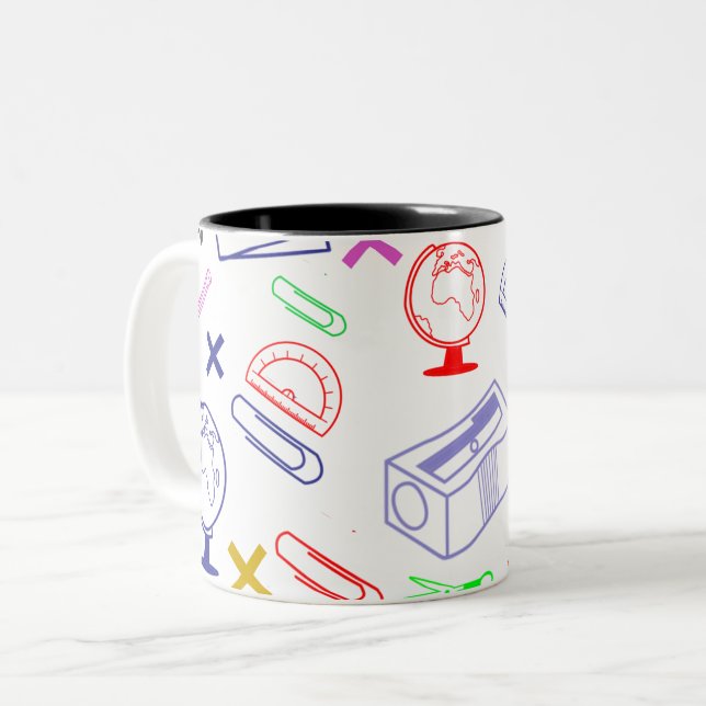 Zurück zur Schulstruktur Zweifarbige Tasse (Vorderseite Links)