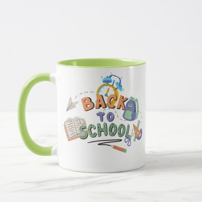 Zurück zur Tasse des Schulkaffees | Geschenk für L (Links)