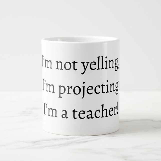 Zurück zur Teacher-Tasse - Neujahr Jumbo-Tasse (Vorderseite)