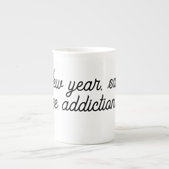 Zurück zur Teacher-Tasse - Neujahr Prozellantasse (Vorderseite)