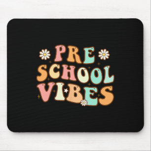 Zurück zur Vorschule Vibes Retro Teacher Nury Mousepad
