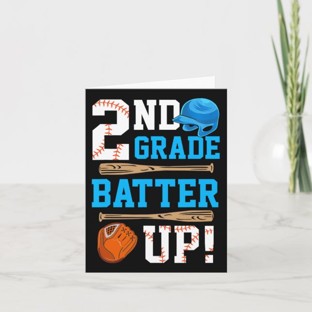 Zurück zur zweiten Klasse Baseball zuerst Karte (Vorderseite)