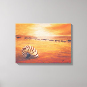 Zurückbleiben Leinwanddruck