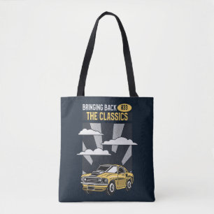 Zurückbringen des klassischen Retro-Muskelwagens Tasche
