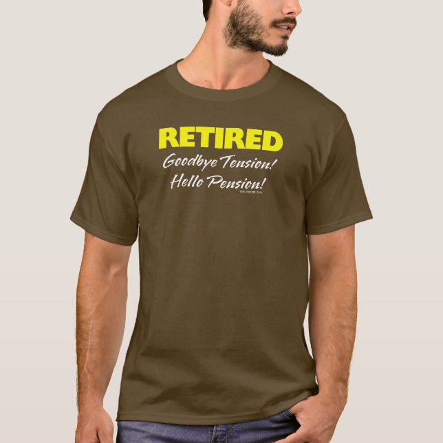 Zurückgezogen: Auf Wiedersehen Spannungs-Zitat T-Shirt (Vorderseite)