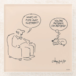 Zurückgezogen Glasuntersetzer