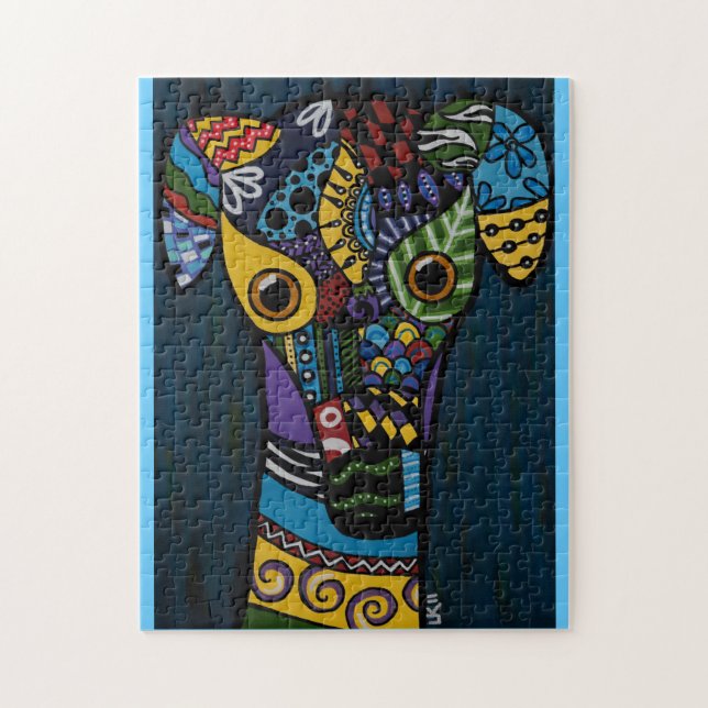 Zurückgezogen, Windhund-Rettungs-Puzzlespiel (Vertikal)