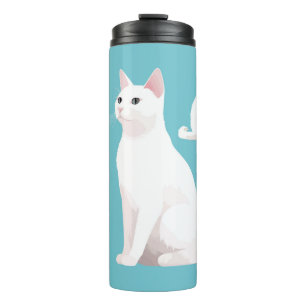 Zurückhaltende Katzen Thermosbecher