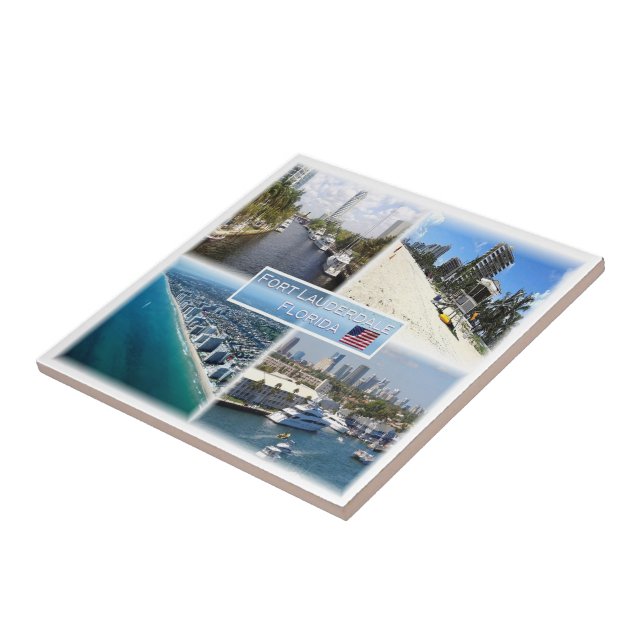 zUS022 FORT LAUDERDALE, Mosaik, Florida, Fliese (Seite)
